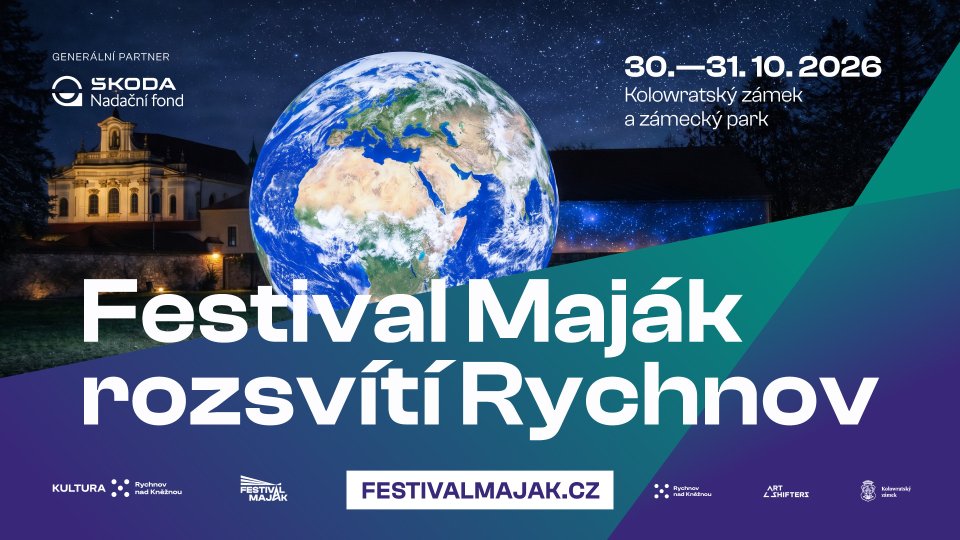 Kolowratský zámek rozzáří festival Maják. Na Rychnovsko přiveze světelné instalace i videomapping