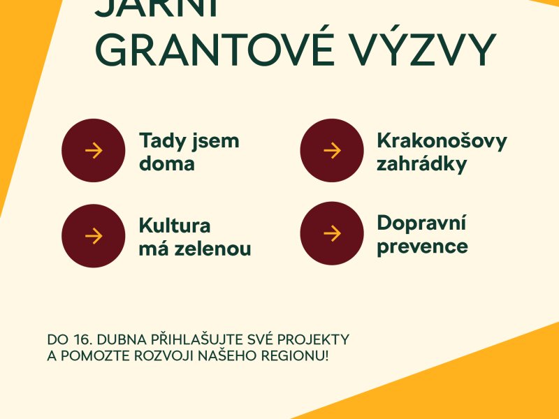 Jarní grantové výzvy