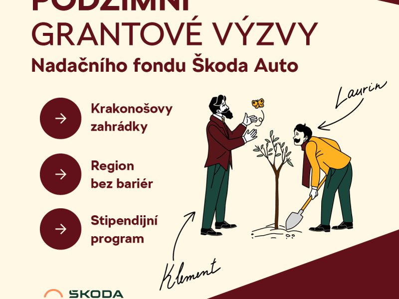 Spouštíme podzimní grantové výzvy: péče v rodinách, sociální služby, příroda i stipendia pro středoškoláky 